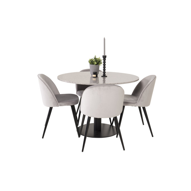 Canora Grey Withernsea Dining Set with 4 Chairs & Reviews Wayfair.co.uk